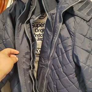 Blue SuperDry Men's Jacket (XXL) - LIKE NEW